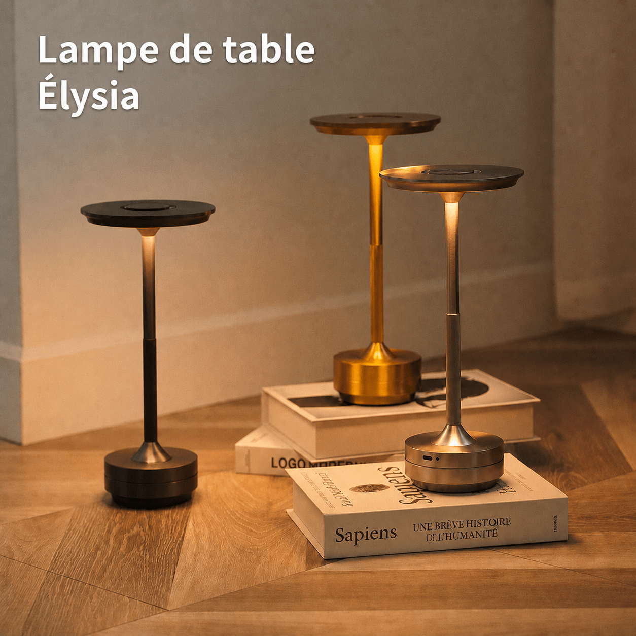 Lampe Sans Fil Élysia - L'éclat contemporain - Nomad'ÉclatLampe Sans Fil Élysia - L'éclat contemporainLampe de tableNomad'Éclat